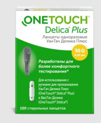 Купить ланцеты one touch delica+ (уан тач), 100 шт в Кстово