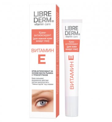 Купить librederm витамин е (либридерм) крем-антиоксидант для нежной кожи вокруг глаз, 20мл в Кстово