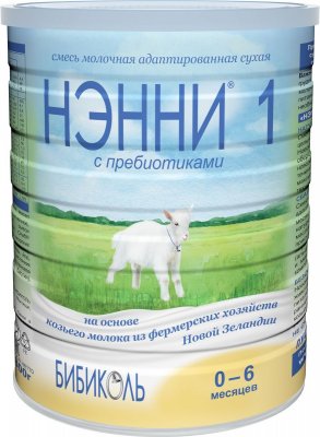 Купить нэнни 1 смесь на основе натурального козьего молока с пребиотиками с рождения, 800г в Кстово