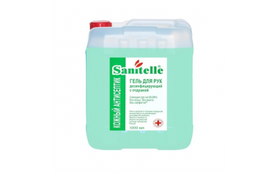 Купить sanitelle (санитель) гель для рук антисептический с экстрактом алоэ и витамином е 5000мл в Кстово
