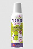 Купить пикник (picnic) baby аэрозоль от клещей и комаров, 125мл  в Кстово
