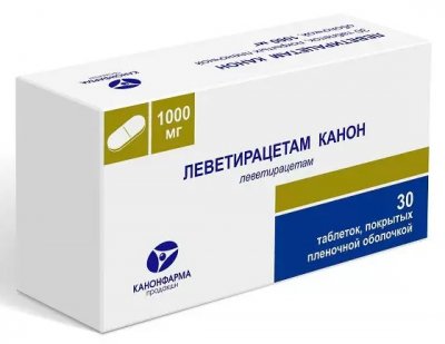 Купить леветирацетам-канон, таблетки, покрытые пленочной оболочкой 1000мг, 30 шт в Кстово