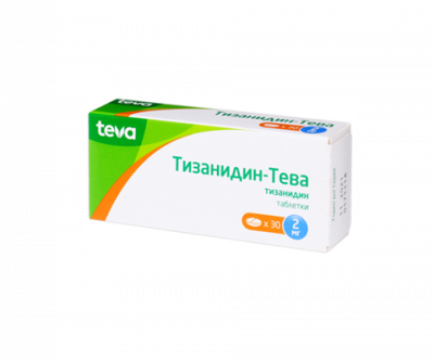 Купить тизанидин-тева, таблетки 2мг, 30шт в Кстово