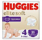 Купить huggies (хаггис) трусики elitesoft 4, 9-14кг 21 шт в Кстово