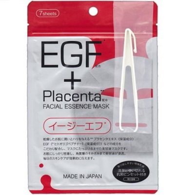 Купить japan gals (джапан галс) маска плацента и egf фактором facial essence, 7 шт в Кстово
