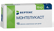 Купить монтелукаст, таблетки жевательные, для детей 4мг 15шт в Кстово