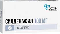 Купить силденафил, таблетки, покрытые пленочной оболочкой 100мг, 10 шт в Кстово