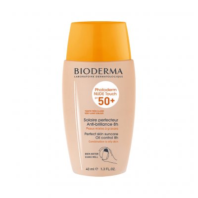 Купить bioderma photoderm (биодерма фотодерм) флюид для лица солнцезащитный тон светный 40мл spf50+ в Кстово