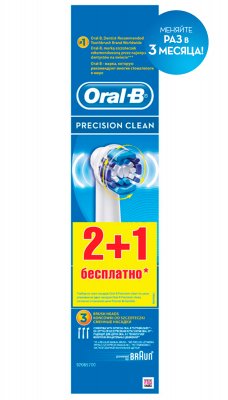Купить oral-b (орал-би) насадка для электрических зубных щеток precision clean, 3 шт в Кстово