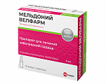 Купить мельдоний велфарм, раствор для инъекций 100 мг/мл, ампулы 5 мл, 10 шт в Кстово