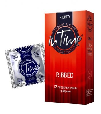 Купить in time (ин тайм) презервативы ребристые 12шт в Кстово