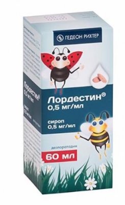 Купить лордестин, сироп 0,5мг/мл 60мл (гедеон рихтер оао, румыния) от аллергии в Кстово