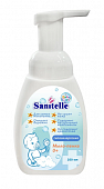 Купить sanitelle (санитель) мыло-пенка детское с экстрактом корня мыльнянки 0+, 250 мл в Кстово