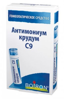Купить антимониум крудм с9 гомеопатический монокомпонентный препарат минерально-химического происхождения, гранулы 4 г в Кстово