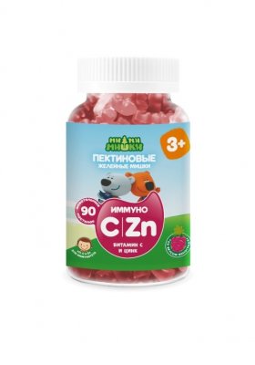 Купить ми-ми-мишки иммуно витамином с и zn для детей 3-14лет, таблетки 90 шт бад в Кстово