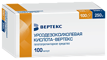 Купить урсодезоксихолевая кислота-вертекс, капсулы 250мг, 100 шт в Кстово