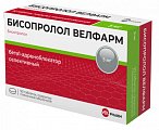 Купить бисопролол велфарм, таблетки покрытые пленочной оболочкой 5 мг, 90 шт в Кстово