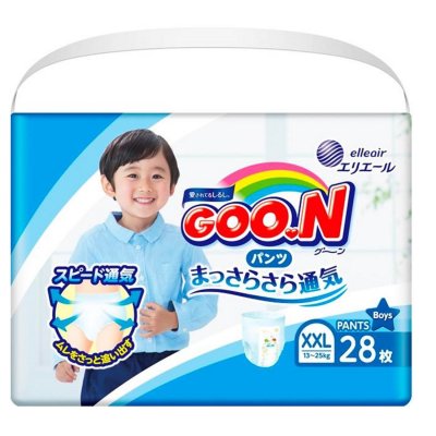Купить goo.n (гуун) подгузники-трусики для мальчиков и для девочек xxl 13-25кг 38 шт в Кстово