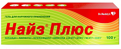 Купить найз плюс, гель для наружного применения 0,25 мг/г+50 мг/г+100 мг/г+10 мг/г, 100 г в Кстово