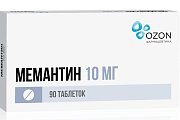 Купить мемантин, таблетки, покрытые пленочной оболочкой 10мг, 90 шт в Кстово