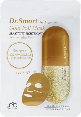 Купить dr. smart (др.смарт) by angel key маска тканевая для лица омолаживающая с астаксантином, 1 шт в Кстово