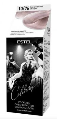 Купить estel (эстель) краска-уход для волос celebrity тон 10/76 скандинавский блондин в Кстово