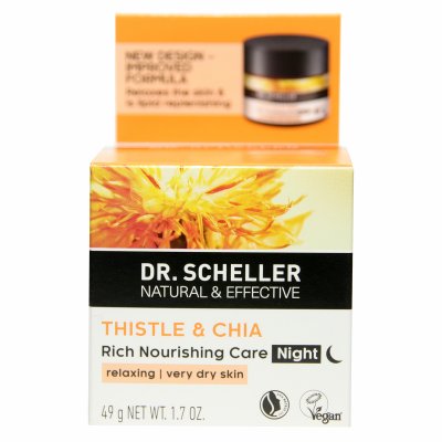 Купить dr. scheller (доктор шеллер) крем для лица особо питательный ночной сафлор и чиа 50мл в Кстово