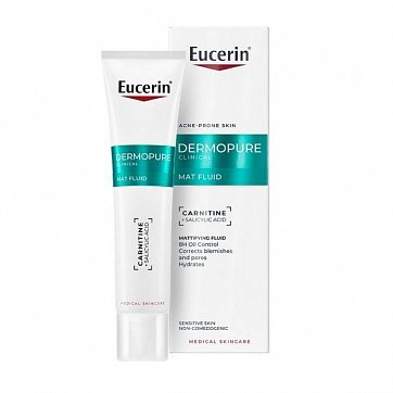 Eucerin DermoPure (Эуцерин) ДермоПюр Флюид увлажняющий матирующий для проблемной кожи, 40мл