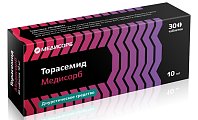 Купить торасемид-медисорб, таблетки 10мг 30 шт в Кстово