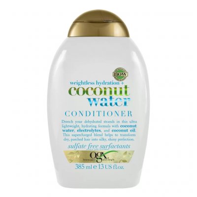 Купить оджекс (ogx) кондиционер для волос с кокосовой водой невесомое увлажнение, 385мл в Кстово