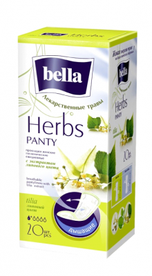 Купить bella (белла) прокладки panty herbes с экстрактом липового цвета 20 шт в Кстово