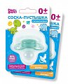 Соска-пустышка ортодонтическая силиконовая 0+ Дино и Рино (Dino & Rhino)