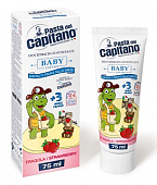 Купить pasta del сapitano (паста дель капитано) зубная паста детская strawberry 3+, 75мл  в Кстово