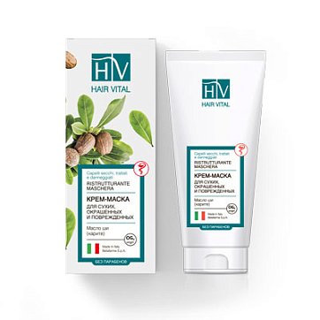 Hair Vital (Хэйер Виталь) крем-маска для сухих, окрашенных, поврежденных волос, 150мл