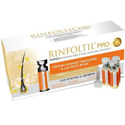 Купить rinfoltil (ринфолтил) про нанолипосомальная сыворотка против выпадения волос для женщин и мужчин, 30 шт в Кстово