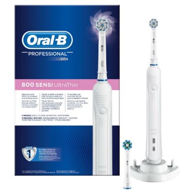 Купить орал-би (oral-b) электрическая зубная щетка professional 800 d 16.524.3u sensi ultra thin, 1 шт. (ор в Кстово