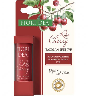 Купить фьери дея (fiori dea), бальзам для губ смягчающий спелая вишня, 4,5г в Кстово