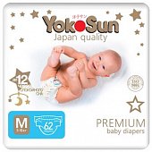 Купить yokosun premium (йокосан) подгузники размер m (5-10кг) 62шт в Кстово