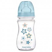 Купить canpol (канпол) бутылочка пластиковая easystart newborn антиколиковая с широким горлом с 3 месяцев, 240 мл голубая в Кстово