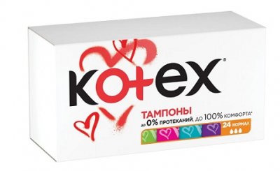 Купить kotex (котекс) тампоны нормал 24шт в Кстово