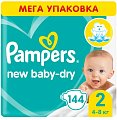 Купить pampers new baby (памперс) подгузники 2 мини 4-8кг, 144шт в Кстово