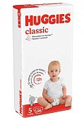 Купить huggies (хаггис) подгузники классик 5 11-25кг 58шт в Кстово