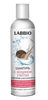Купить labbio (лаббио) шампунь с муцином улитки укрепление и восстановление, 250мл в Кстово
