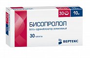 Купить бисопролол, таблетки, покрытые пленочной оболочкой 10мг, 30 шт в Кстово