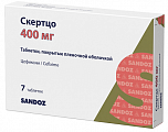 Купить скертцо, таблетки покрытые пленочной оболочкой 400мг 7шт в Кстово