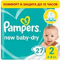 Купить pampers new baby (памперс) подгузники 2 мини 4-8кг, 27шт в Кстово