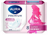 Купить aura premium (аура премиум) прокладки супер 8шт в Кстово