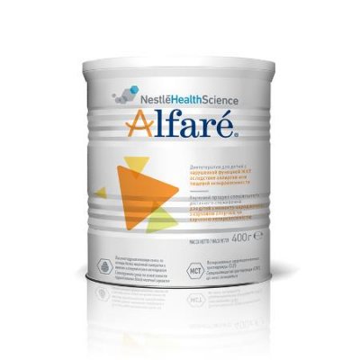 Купить alfare (алфаре) лечебная смесь при аллергии к белкам коровьего молока у детей с рождения, 400г в Кстово