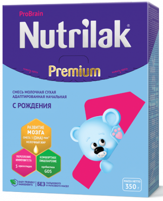 Купить нутрилак премиум 1 (nutrilak premium 1) молочная смесь с рождения, 350г в Кстово