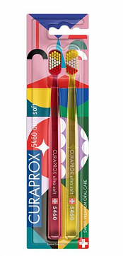 Curaprox (Курапрокс) Набор зубных щеток ультрамягкие 2SMILE 2023, 2 шт